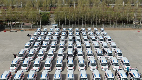 76臺威霆負(fù)壓救護(hù)車交付河南衛(wèi)健委